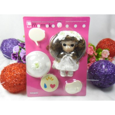 Mame Momoko White Dress Girl Mini Figure 10cm Doll 215200 Mame Momoko White Dress Girl Mini Figure 10cm Doll 215200