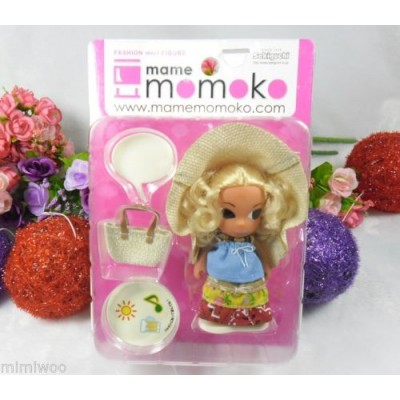 Mame Momoko Curl Hair Girl Mni Figure 10cm Doll 216310 Mame Momoko Curl Hair Girl Mni Figure 10cm Doll 216310