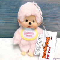 203178 Monchhichi SS Size Colors Keychain Mascot PINK (One Piece) ~