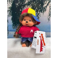 205240 Monchhichi S Size Fashion 20cm City Girl ~ NEW ~ 205240 Monchhichi S Size Fashion 20cm City Girl ~ NEW ~