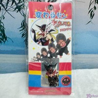 233660 Yatterman x Monchhichi 3cm Mini Mascot Phone Strap Keychain - Doronjo 233660 Yatterman x Monchhichi 3cm Mini Mascot Phone Strap Keychain - Doronjo