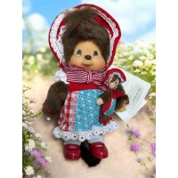 258500 Monchhichi S Size Plush Modern Doll with her Buddy 258500 Monchhichi S Size Plush Modern Doll with her Buddy