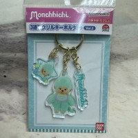 583058 Color Monchhichi 5cm Plastic Keychain Mascot - Green 583058 Color Monchhichi 5cm Plastic Keychain Mascot - Green