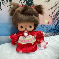791613 Japan Limited Monchhichi Baby Bebichhichi Plush S Size GIRL Kimono Red 791613 Japan Limited Monchhichi Baby Bebichhichi Plush S Size GIRL Kimono Red