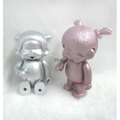 831770 Monchhichi 40th Anniversary  7cm Micro Plastic Figure - Copper