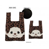 AM-045 Monchhichi 25.5 x 43.5cm Knit Eco Bag - DARK Brown Leopard AM-045 Monchhichi 25.5 x 43.5cm Knit Eco Bag - DARK Brown Leopard