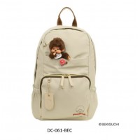 DC-061-BEC Monchhichi Backpack with Girl Mascot W28 × H43 × D13.5cm - Beige DC-061-BEC Monchhichi Backpack with Girl Mascot W28 × H43 × D13.5cm - Beige