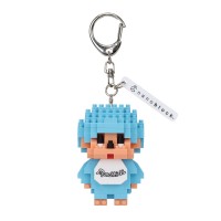 NFG-55 Monchhichi 6cm Plastic Nanoblock Keychain - BLUE NFG-55 Monchhichi 6cm Plastic Nanoblock Keychain - BLUE