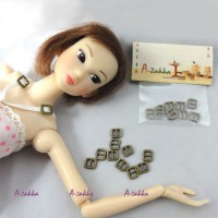 NDA021CPR Doll Dress DIY Crafts Mini Metal Buckle Copper 10pcs NDA021CPR Doll Dress DIY Crafts Mini Metal Buckle Copper 10pcs