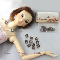 NDA021DGY Doll Dress DIY Crafts Mini Metal Buckle Dark Grey 10pc NDA021DGY Doll Dress DIY Crafts Mini Metal Buckle Dark Grey 10pc