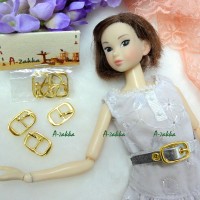 NDA034GLD Doll Dress Crafts 11mm x 18mm Metal Buckle Gold 3pcs NDA034GLD Doll Dress Crafts 11mm x 18mm Metal Buckle Gold 3pcs