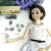NDA050DGY Doll Dress DIY 8x8mm Metal Buckle Dark Grey 10pcs NDA050DGY Doll Dress DIY 8x8mm Metal Buckle Dark Grey 10pcs