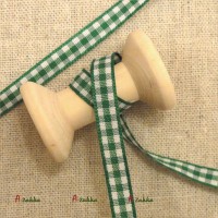 NDA066GRN DIY Crafts 6mm Checker Lave Trim Woven Tape Green NDA066GRN DIY Crafts 6mm Checker Lave Trim Woven Tape Green