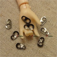 NDA072DGY Material 6mm Mini Plate Metal Zipper Head Dark Grey NDA072DGY Material 6mm Mini Plate Metal Zipper Head Dark Grey