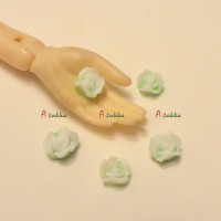 NDA107GRN Dress DIY Crafts 5mm 3D Soft Rose Flower Green (5pcs) NDA107GRN Dress DIY Crafts 5mm 3D Soft Rose Flower Green (5pcs)