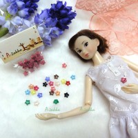 NDB005LPN Doll Dress Sewing Tiny Button Star 6.5mm Light Pink NDB005LPN Doll Dress Sewing Tiny Button Star 6.5mm Light Pink