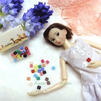 NDB006MIX Doll Dress DIY Sewing Button Square 5mm Mix Color NDB006MIX Doll Dress DIY Sewing Button Square 5mm Mix Color