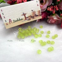 NDB032GRN Doll DIY Craft Tiny Button Round 5mm Transparent Green NDB032GRN Doll DIY Craft Tiny Button Round 5mm Transparent Green