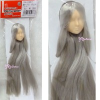 27HD-F01WC17 Obitsu 24-27cm Female Doll Head 01 Long Silver Hair Wig White Skin ~ LAST ~