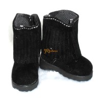 Yo-SD 1/6 BJD Doll Shoes Velvet Tassel Boots Black SHU045BLK Yo-SD 1/6 BJD Doll Shoes Velvet Tassel Boots Black SHU045BLK