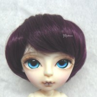 WM60-07-WR Hujoo Bjd Heat Resistant 7-8" Shaggy Wig Wine Red WM60-07-WR Hujoo Bjd Heat Resistant 7-8" Shaggy Wig Wine Red