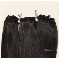 WSH-02-BLK Heat Resistant SARAN Re-Root Hair Weft Black WSH-02-BLK Heat Resistant SARAN Re-Root Hair Weft Black