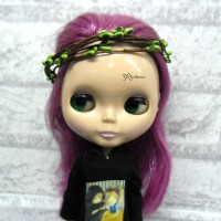 YC0053GRN Bjd Mini Headdress Flower Ring Green YC0053GRN Bjd Mini Headdress Flower Ring Green